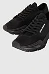 Dolce & Gabbana Black polyester sneakers for men - logo. 100% polyester (PL). lacing. Country of manufacture: Italy. Care: specialized cleaning - photo 5