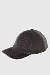 Loro Piana Brown cashmere cap for men - 100% cashmere. Country of manufacture: Italy. Care: specialized cleaning - photo 3