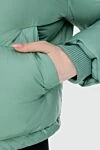 Loro Piana Пуховик из полиамида зеленый женский - капюшон. 100% полиамид, пух. молния, кулиска. два боковых кармана. Страна производитель: Италия. Уход: специализированная чистка - фото 5