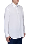 Alessandro Gherardi White cotton shirt for men - 100% cotton. Closure: buttons. Country of origin: Italy. Care: specialized cleaning - photo 3