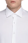 Alessandro Gherardi White cotton shirt for men - 100% cotton. Closure: buttons. Country of origin: Italy. Care: specialized cleaning - photo 5