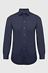 Alessandro Gherardi Blue cotton shirt for men - 100% cotton. Closure: buttons. Country of origin: Italy. Care: specialized cleaning - photo 1