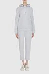 Костюм прогулочный из хлопка и эластана серый женский Brunello Cucinelli - 98% хлопок, 2% эластан. Страна производитель: Италия. Уход: специализированная чистка - фото 2