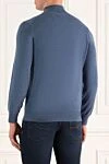 Троер из шерсти синий мужской Brunello Cucinelli - 100% шерсть. Молния. Страна производитель: Италия. Уход: специализированная чистка - фото 4