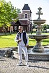 Мақта мен полиамидтен тігілген ерлер спорттық костюмі, сұр түсті Brunello Cucinelli - Құрамы: 94% мақта, 6% полиамид. Жабылуы: жіп, найзағай. Қалталар: төрт бүйір қалта. Шығарылған елі: Италия. Күтім: арнайы тазалау - фото 8