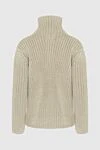 Ermanno Scervino Beige wool jumper for women - high neck. 100% wool. Country of manufacture: Italy. Care: specialized cleaning - photo 7