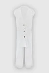 Fabiana Filippi White women's walking suit made of cashmere - 100% cashmere. Closure: buttons. two side pockets. Country of manufacture: Italy. Care: specialized cleaning - photo 1