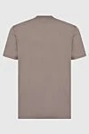 Beige T-shirt for men Cesare di Napoli - 88% cotton, 12% other fibers. Country of origin: Italy. Care: specialized cleaning - photo 6