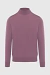 Loro Piana Men's jumper with a high stand collar made of wool pink - High collar stand. 100% wool. Country of manufacture: Italy. Care: specialized cleaning - photo 1