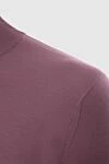 Loro Piana Men's jumper with a high stand collar made of wool pink - High collar stand. 100% wool. Country of manufacture: Italy. Care: specialized cleaning - photo 5