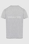 Gray cotton T-shirt for men Saint Laurent - brand logo. 100% cotton. Country of manufacture: Italy. Care: specialized cleaning - photo 6