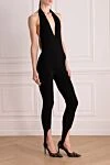 Saint Laurent Women's black wool overalls - 100% wool. Country of manufacture: Italy. Care: specialized cleaning - photo 3