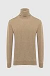 Cesare di Napoli Golf men's cashmere brown - High neck. 100% cashmere. Country of manufacture: Italy. Care: specialized cleaning - photo 1