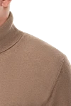 Cesare di Napoli Golf men's cashmere brown - High neck. 100% cashmere. Country of manufacture: Italy. Care: specialized cleaning - photo 5