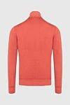 Golf men's wool orange Cesare di Napoli - High neck. 100% wool. Country of manufacture: Italy. Care: specialized cleaning - photo 6