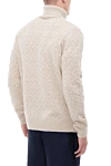 White wool men's golf Cesare di Napoli - Knit. High neck. 100% wool. Country of manufacture: Italy. Care: specialized cleaning - photo 4