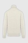 Cesare di Napoli White wool men's golf - Knit. High neck. 100% wool. Country of manufacture: Italy. Care: specialized cleaning - photo 5