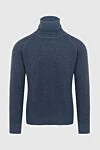 Cesare di Napoli Golf men's wool and silk blue - Knit. High neck. 70% wool, 30% silk. Country of manufacture: Italy. Care: specialized cleaning - photo 1