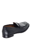 Black leather loafers for men Doucal`s - 100% leather. Country of manufacture: Italy. Care: specialized cleaning - photo 4