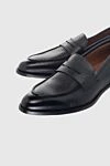 Doucal`s Black leather loafers for men - 100% leather. Country of manufacture: Italy. Care: specialized cleaning - photo 5