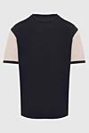 Limitato Black cotton T-shirt for men - sleeves of a different color, contrasting trim. 100% cotton. Country of manufacture: Italy. Care: specialized cleaning - photo 1