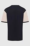 Black cotton T-shirt for men Limitato - sleeves of a different color, contrasting trim. 100% cotton. Country of manufacture: Italy. Care: specialized cleaning - photo 6