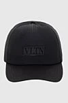 Valentino Black nylon cap for men - Logo Patch. Stock: 100% nylon. Country of manufacture: Italy. Care: specialized cleaning - photo 1