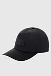 Valentino Black nylon cap for men - Logo Patch. Stock: 100% nylon. Country of manufacture: Italy. Care: specialized cleaning - photo 3