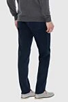 Men's dark blue classic-cut jeans Scissor Scriptor - 49% cotton, 48% polyester (PL), 3% polyurethane. Zipper, button. 5. Country of manufacture: Italy. Care: specialized cleaning - photo 4