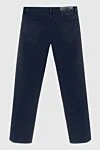 Scissor Scriptor Men's dark blue classic-cut jeans - 49% cotton, 48% polyester (PL), 3% polyurethane. Zipper, button. 5. Country of manufacture: Italy. Care: specialized cleaning - photo 7