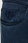 Classic men's blue jeans with embroidered logo Scissor Scriptor - 53% lyocell 44% polyester (PL) Zipper, button. 5. Country of manufacture: Italy. Care: specialized cleaning - photo 6