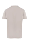 T-shirt beige for men Cesare di Napoli - 88% cotton, 12% other fibers. Country of manufacture: Italy. Care: specialized cleaning - photo 6