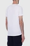 White cotton and elastane T-shirt for men Cesare di Napoli - 88% cotton, 12% elastane. Country of manufacture: Italy. Care: specialized cleaning - photo 4