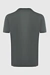 Gray cotton and elastane T-shirt for men Cesare di Napoli - 88% cotton, 12% elastane. Country of manufacture: Italy. Care: specialized cleaning - photo 6