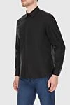 Saint Laurent Men's black cotton shirt - 100% cotton. Closure: buttons. Country of manufacture: Italy. Care: specialized cleaning - photo 3