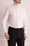 Saint Laurent White cotton shirt for men - 100% cotton. Closure: buttons. Country of manufacture: Italy. Care: specialized cleaning - photo 3