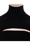 Tom Ford Top black for women - cutouts on the neckline and back. 94% wool, 6% polyamide. Country of manufacture: Italy. Care: specialized cleaning - photo 5