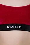 Tom Ford Топ розовый женский - логотип. 77% вискоза, 21% полиамид, 2% эластан. эластичный пояс. Страна производитель: США. Уход: специализированная чистка - фото 5