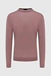 Cesare di Napoli Wool jumper pink for men - 100% wool. Country of manufacture: Italy. Care: specialized cleaning - photo 1