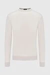 Cesare di Napoli White wool jumper for men - 100% wool. Country of manufacture: Italy. Care: specialized cleaning - photo 1