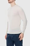 Cesare di Napoli White wool jumper for men - 100% wool. Country of manufacture: Italy. Care: specialized cleaning - photo 3