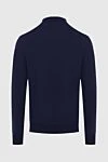 Cesare di Napoli Wool long sleeve polo blue for men - Long sleeve. 100% wool. Closure: Buttons. Country of manufacture: Italy. Care: specialized cleaning - photo 7