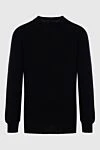 Black wool jumper for men Gran Sasso - 100% wool. Country of manufacture: Italy. Care: specialized cleaning - photo 6