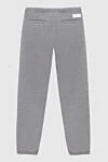 Men's sports trousers made of cotton and wool, gray Dior - 80% cotton, 20% wool. Closure: Drawstring. Two side pockets. Country of manufacture: Italy. Care: specialized cleaning - photo 6