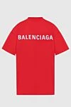 Balenciaga Футболка из хлопка красная женская - логотип. 100% хлопок. Страна производитель: Франция. Уход: специализированная чистка - фото 7