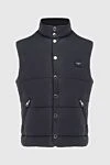 Dolce & Gabbana Black vest for men - Dolce & Gabbana branded plate.. 100% polyester (PL). Closure: buttons and zippers on pockets. Country of origin: Italy. Care: specialized cleaning - photo 1