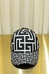 Cotton black cap for woman Balmain - signature Balmain monogram. 84% cotton. 16% polyester (PL). Country of manufacture: Italy. Care: specialized cleaning - photo 6