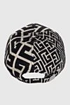 Cotton black cap for woman Balmain - signature Balmain monogram. 84% cotton. 16% polyester (PL). Country of manufacture: Italy. Care: specialized cleaning - photo 4