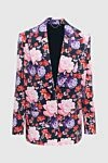 Magda Butrym Women's pink polyamide and elastane jacket - flowers print. 86% polyamide, 14% elastane. Closure: buttons. two side pockets. Country of manufacture: Italy. Care: specialized cleaning - photo 1