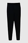 Magda Butrym Black woolen trousers for women - 96% wool, 4% elastane. elastic belt. Country of manufacture: Italy. Care: specialized cleaning - photo 1